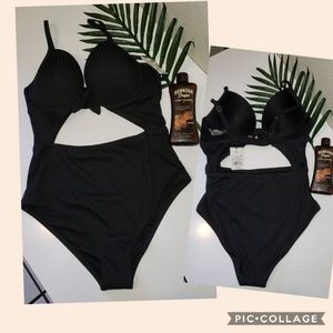 Shade & Shore mokini one piece sz 36C NWT